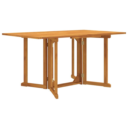 Garden folding table Butterfly 150x90x75 cm solid teak