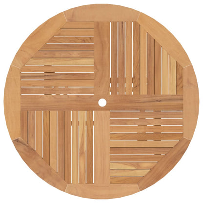 Garden table foldable Ø 110x75 cm solid teak wood