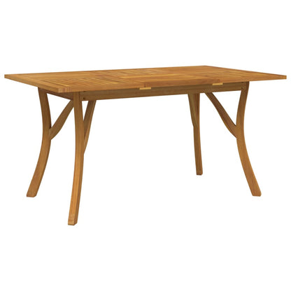 Garden table 150x90x75 cm solid acacia wood