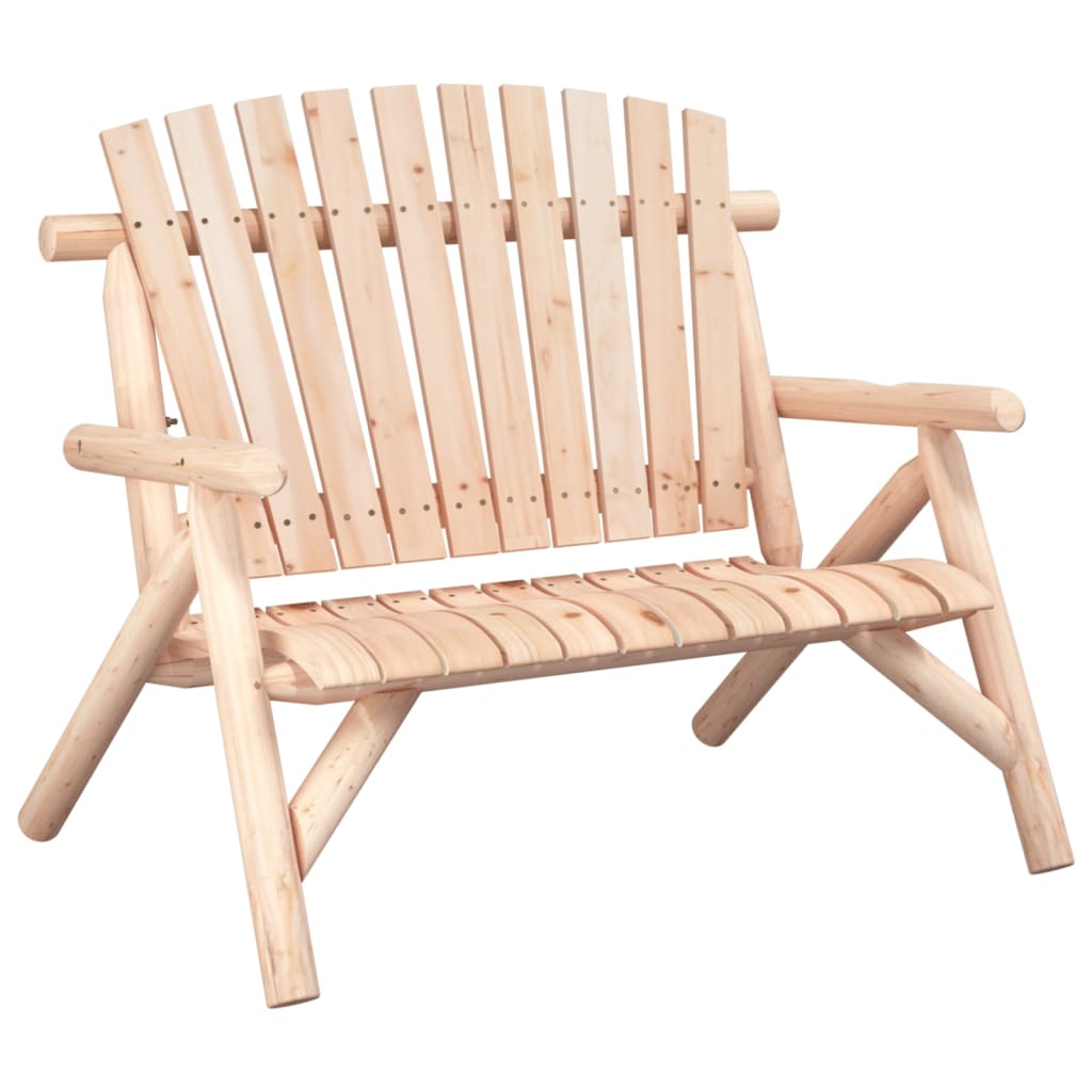 Garden bench 2-seater 119x85x98 cm solid spruce wood