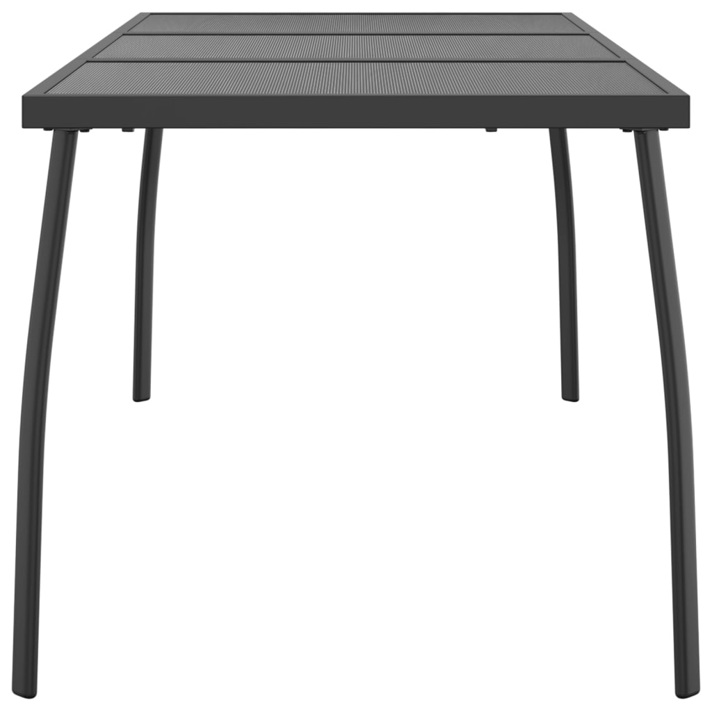 Garden table anthracite 165x80x72 cm steel grid