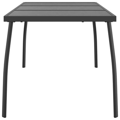 Garden table anthracite 165x80x72 cm steel grid