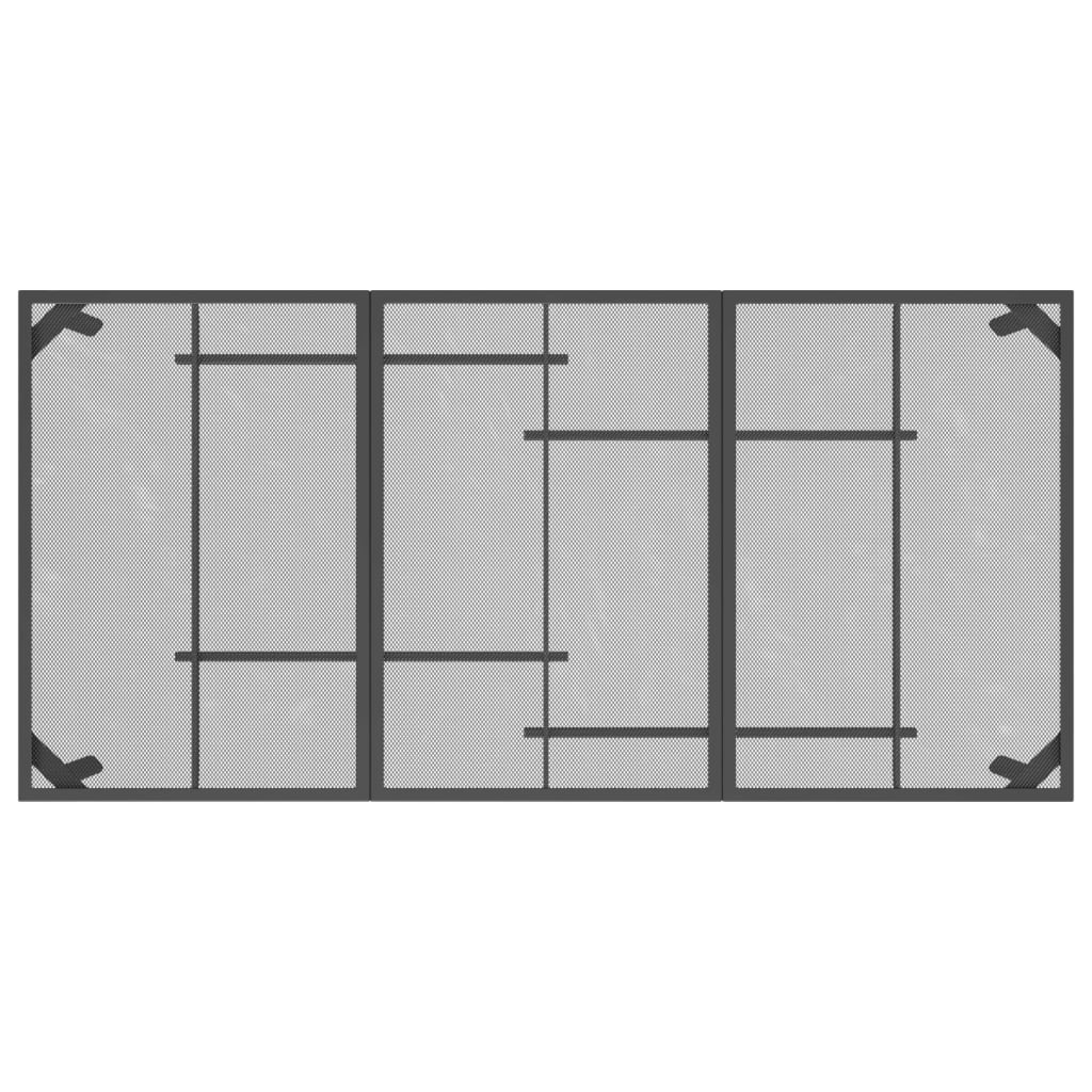Garden table anthracite 165x80x72 cm steel grid