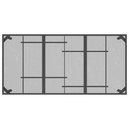 Garden table anthracite 165x80x72 cm steel grid