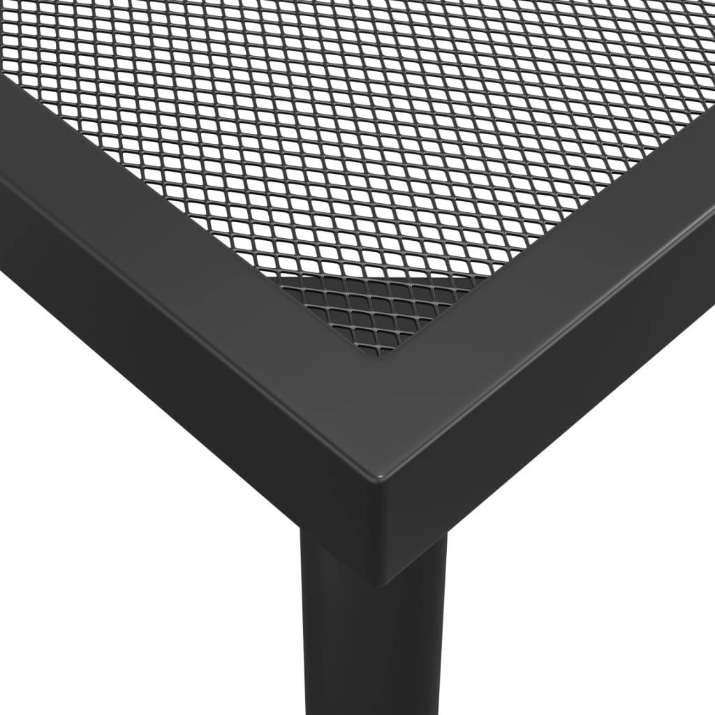 Garden table anthracite 165x80x72 cm steel grid