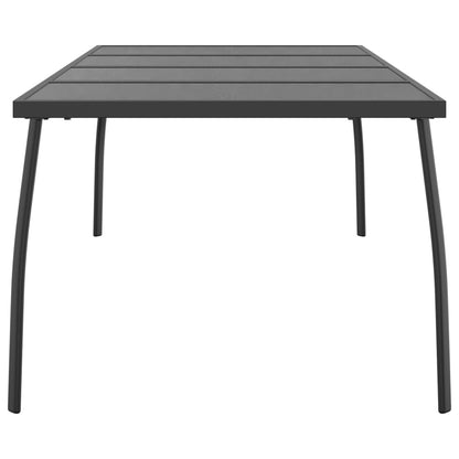 Garden table anthracite 200x100x72 cm steel grid