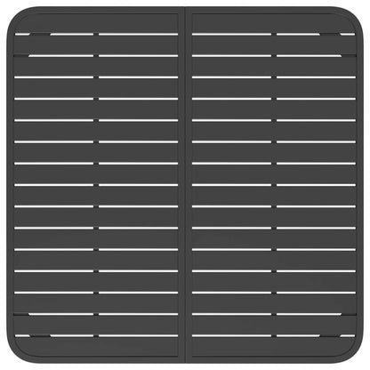 Garden table anthracite 100x100x71 cm steel