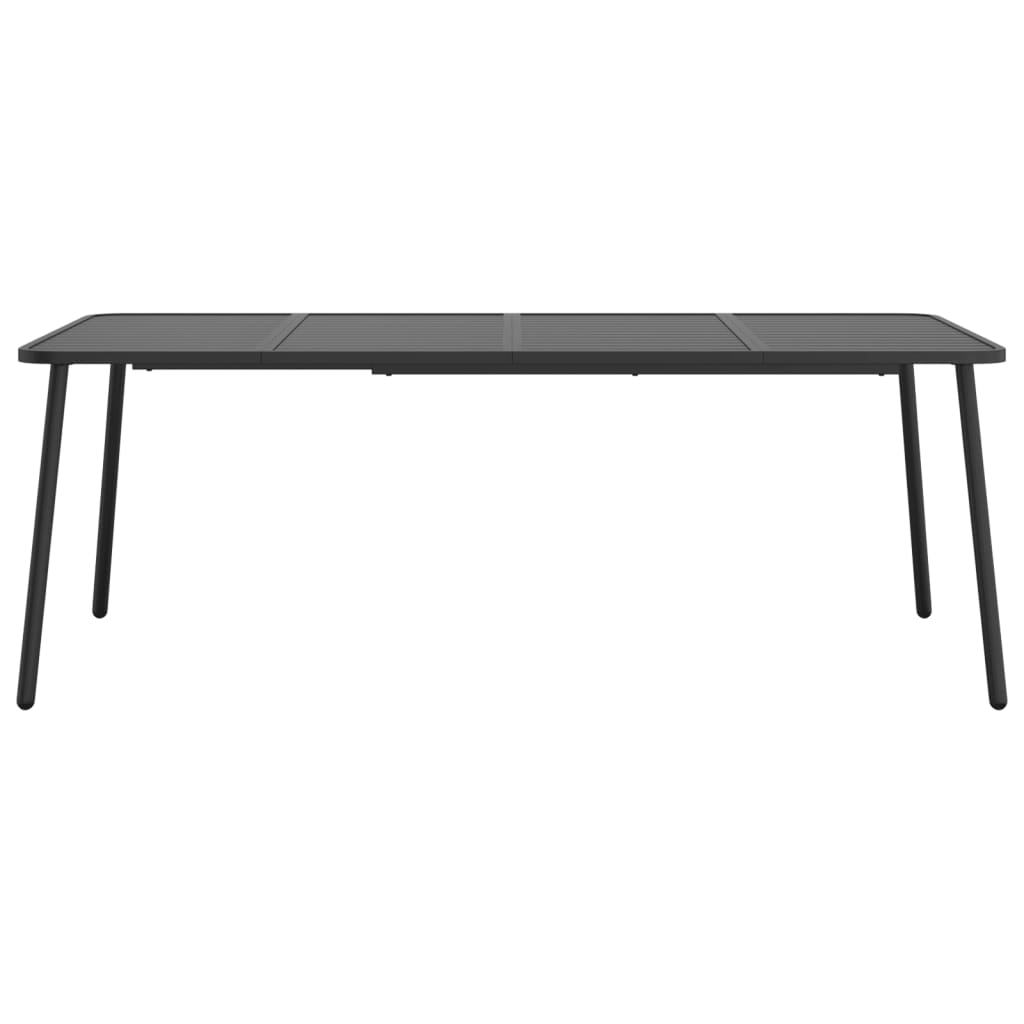 Garden table anthracite 200x100x71 cm steel