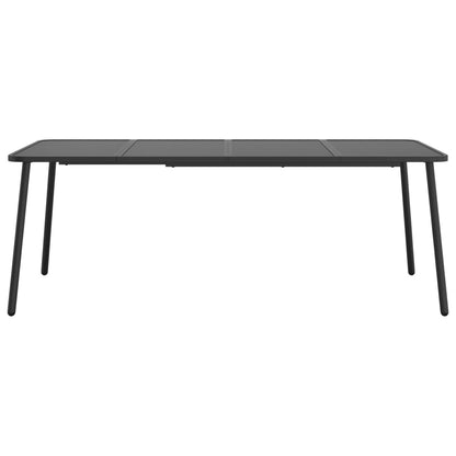 Garden table anthracite 200x100x71 cm steel