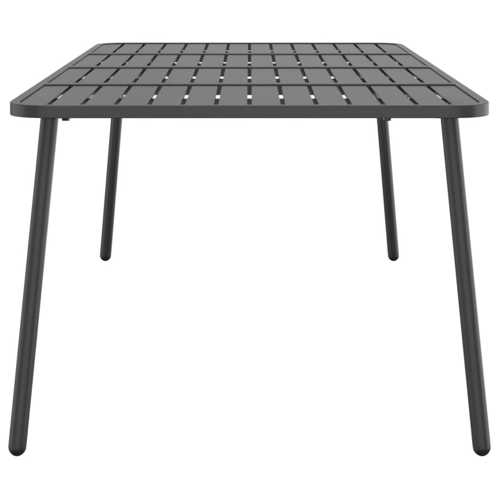 Garden table anthracite 200x100x71 cm steel