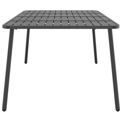 Garden table anthracite 200x100x71 cm steel