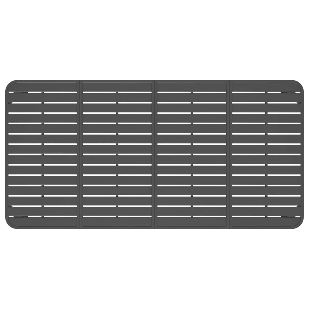 Garden table anthracite 200x100x71 cm steel