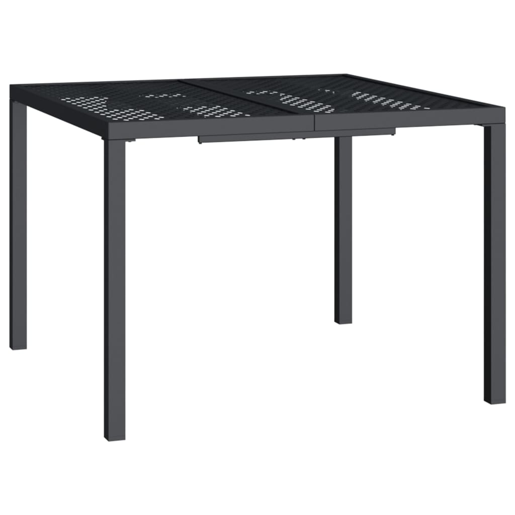 Garden table anthracite 100x100x72 cm steel