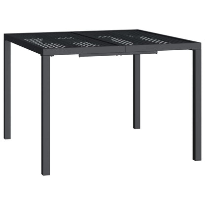 Garden table anthracite 100x100x72 cm steel