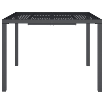 Garden table anthracite 100x100x72 cm steel