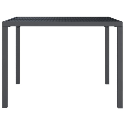 Garden table anthracite 100x100x72 cm steel