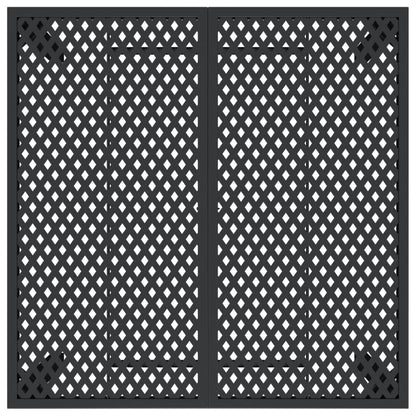 Garden table anthracite 100x100x72 cm steel