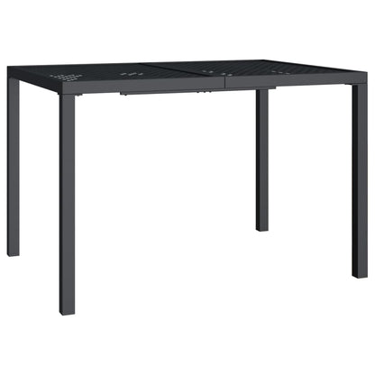 Garden table anthracite 110x80x72 cm steel
