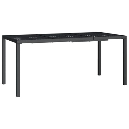 Garden table anthracite 165x80x72 cm steel