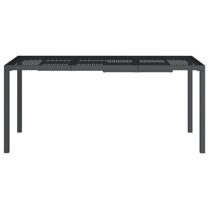 Garden table anthracite 165x80x72 cm steel