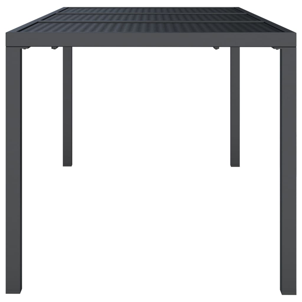 Garden table anthracite 165x80x72 cm steel