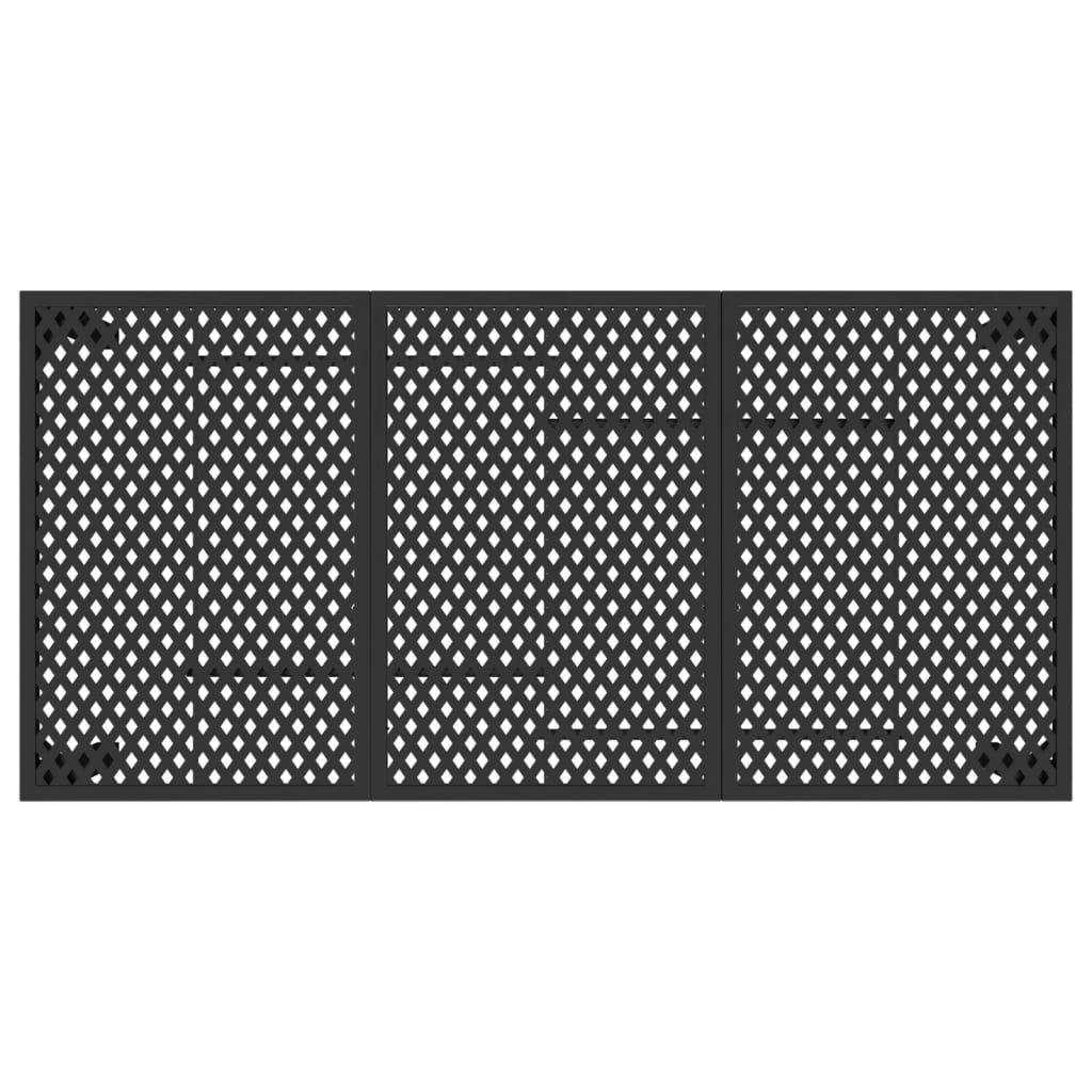 Garden table anthracite 165x80x72 cm steel