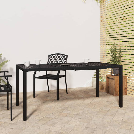Garden table anthracite 165x80x72 cm steel