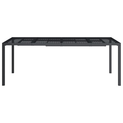 Garden table anthracite 200x100x72 cm steel