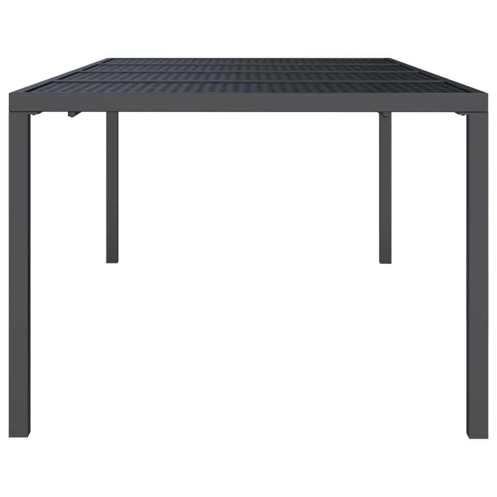 Garden table anthracite 200x100x72 cm steel