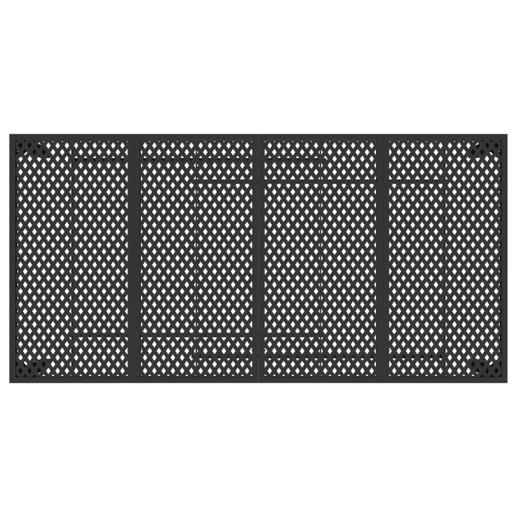 Garden table anthracite 200x100x72 cm steel