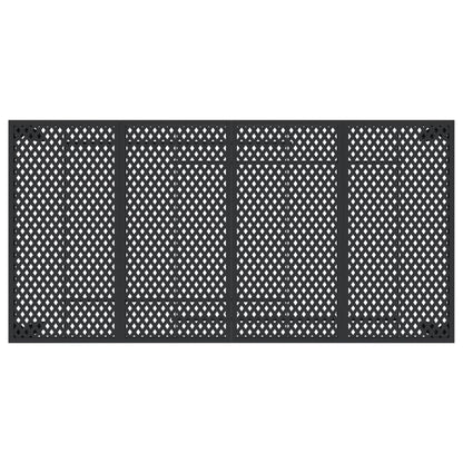 Garden table anthracite 200x100x72 cm steel