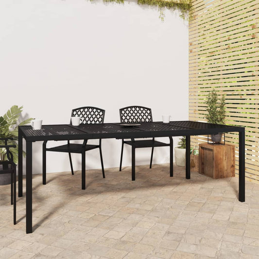 Garden table anthracite 200x100x72 cm steel
