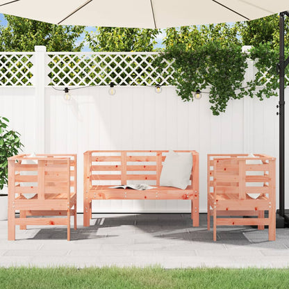 3-piece garden lounge set solid Douglas fir
