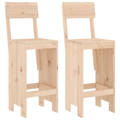 Bar stool 2 pcs. 40x48.5x115.5 cm solid pine wood