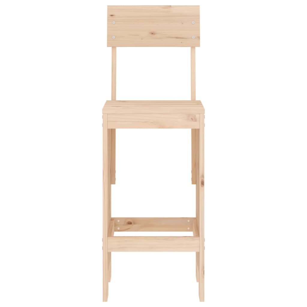 Bar stool 2 pcs. 40x48.5x115.5 cm solid pine wood