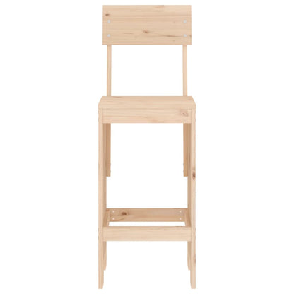 Bar stool 2 pcs. 40x48.5x115.5 cm solid pine wood