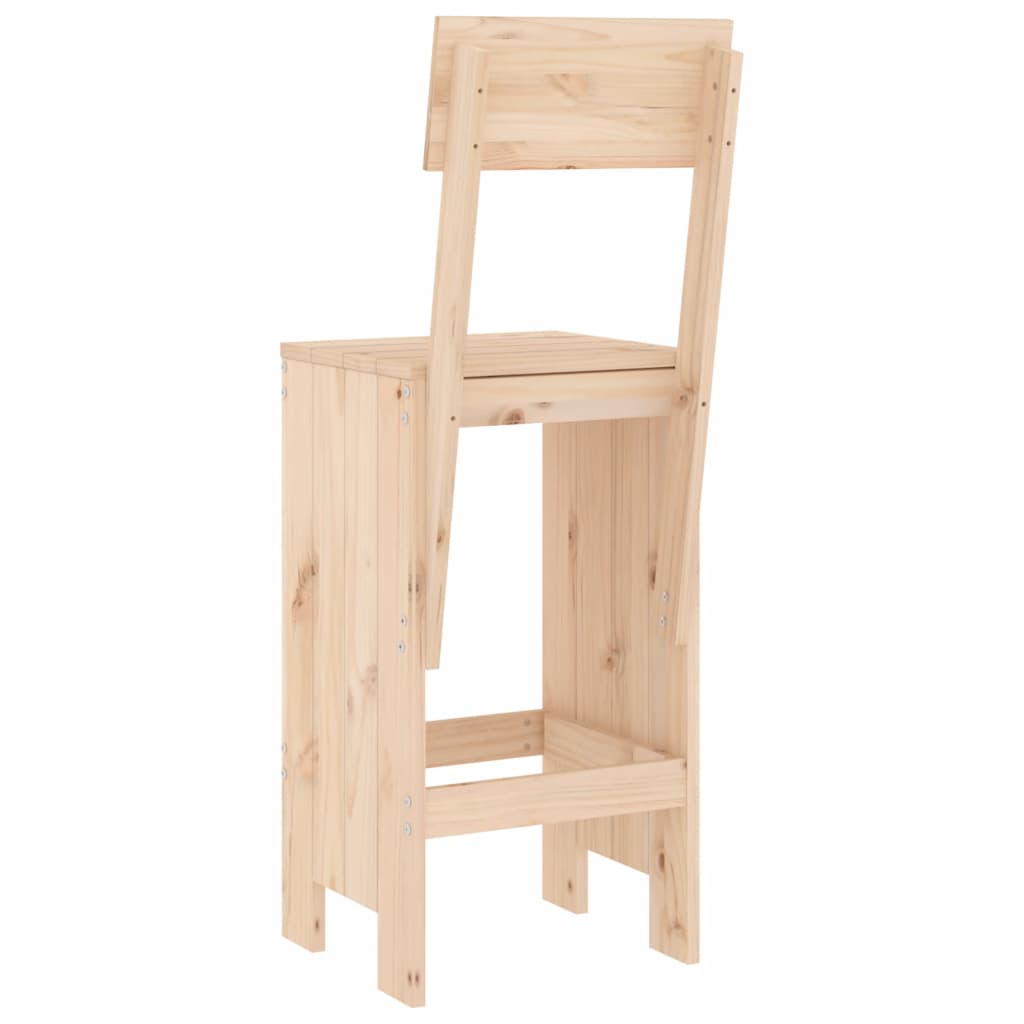 Bar stool 2 pcs. 40x48.5x115.5 cm solid pine wood