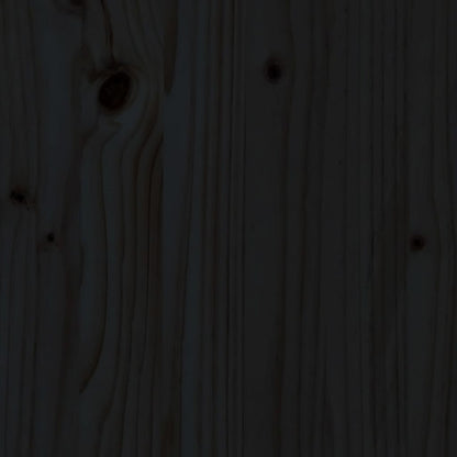 Barhocker 2 Stk. Schwarz 40x48,5x115,5cm Massivholz Kiefer