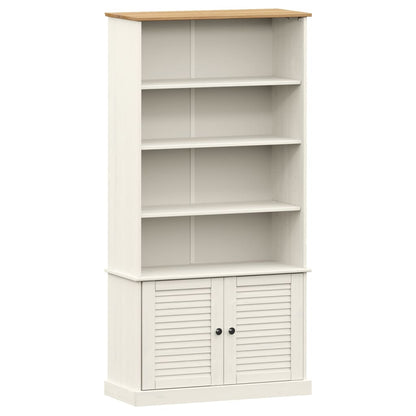 Bookcase VIGO white 85x35x170 cm solid pine