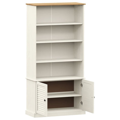 Bookcase VIGO white 85x35x170 cm solid pine