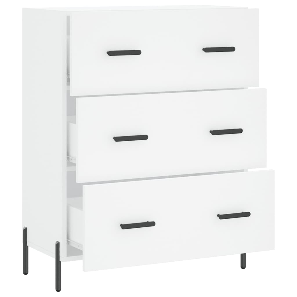 Komoda bijela 69,5x34x90 cm od drveta