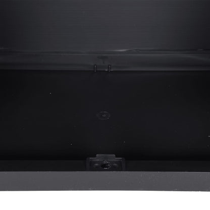 Gartenschrank Grau und Schwarz 97x37x165 cm PP