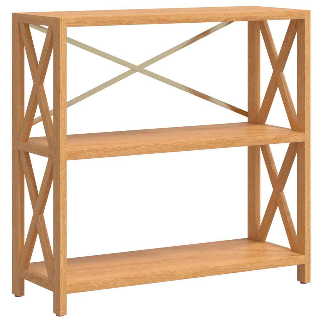 Shelf with 3 shelves 80x30x78 cm solid oak