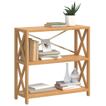 Shelf with 3 shelves 80x30x78 cm solid oak