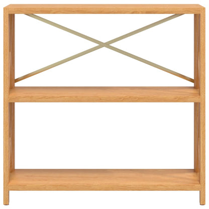 Shelf with 3 shelves 80x30x78 cm solid oak