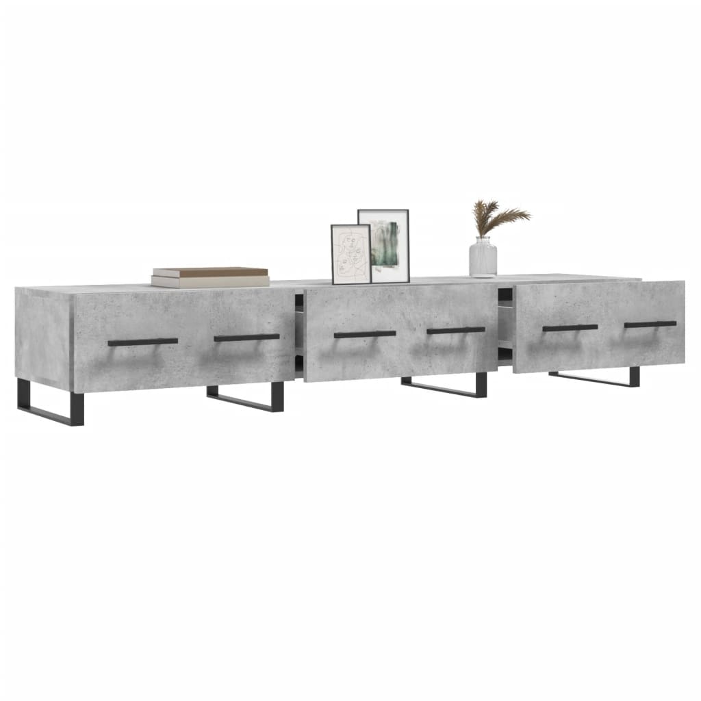 TV komoda beton siva 150x36x30 cm od drva