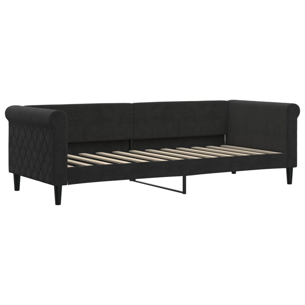 Daybed Black 80x200 cm Velvet
