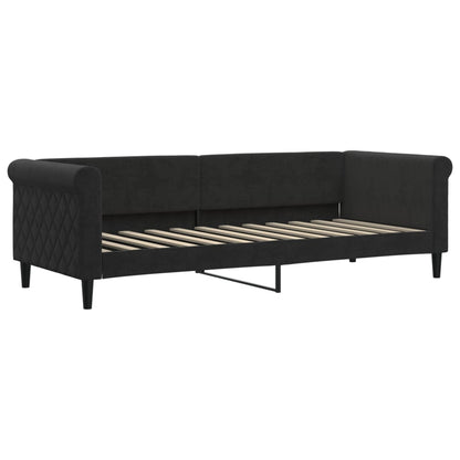 Daybed Black 80x200 cm Velvet