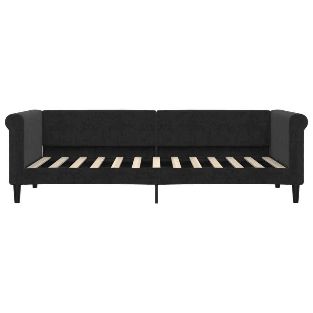 Daybed Black 80x200 cm Velvet