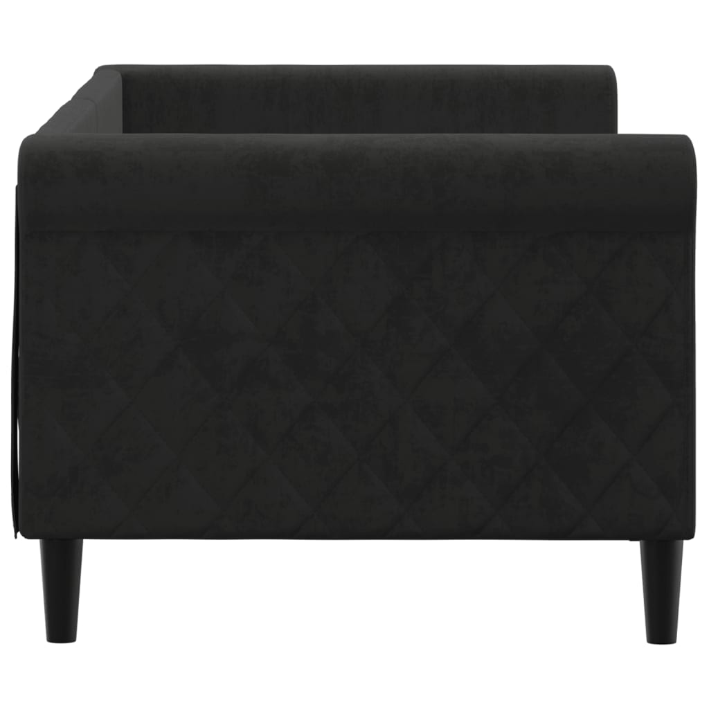 Daybed Black 80x200 cm Velvet